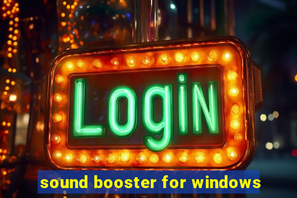 sound booster for windows